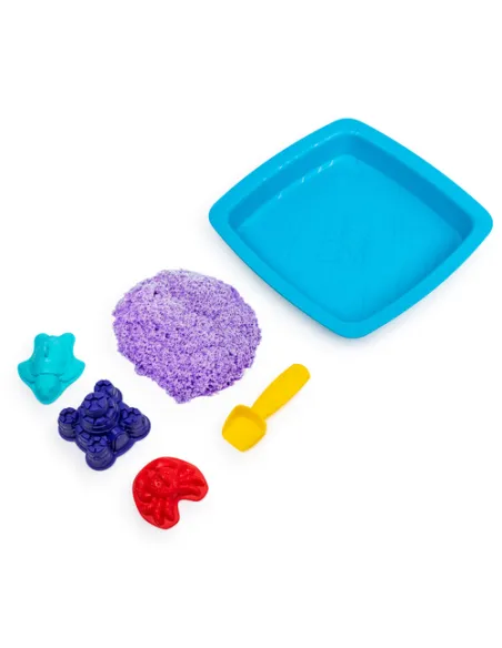 Kinetic Sand Playset Castelli di Sabbia Sabbia cinetica con vaschetta Sabbia magica Sabbia colorata a sorpresa 454gr 3 formine i