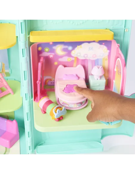 Gabby's Dollhouse , La camera da letto di Cuscigatta, mini playset stanze della casa, giochi per bambini dai 3 anni in su