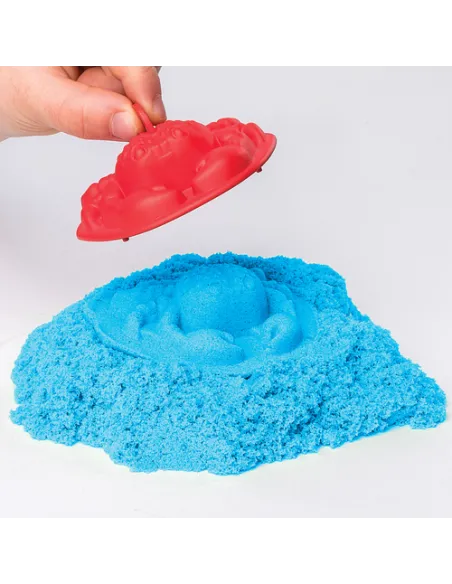 Kinetic Sand Playset Castelli di Sabbia Sabbia cinetica con vaschetta Sabbia magica Sabbia colorata a sorpresa 454gr 3 formine i