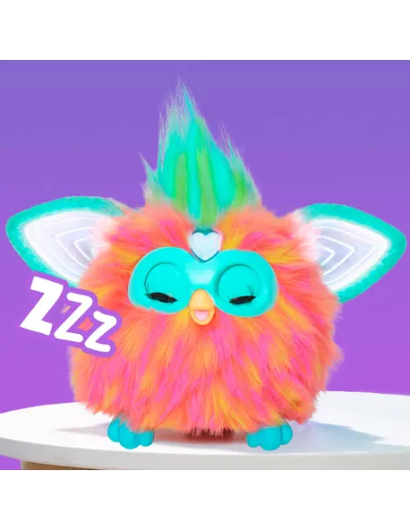 Furby Corallo, giocattoli di peluche interattivi per bambini e bambine dai 6 anni in su