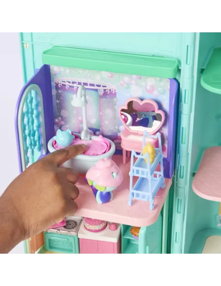 Gabby's Dollhouse , La sala da bagno di Siregatta, mini playset stanze della casa, giochi per bambini dai 3 anni in su
