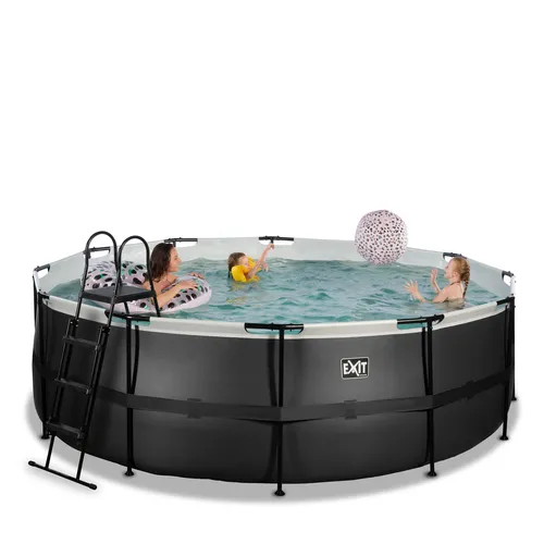 EXIT Piscina "Black Leather" ø427x122cm con...