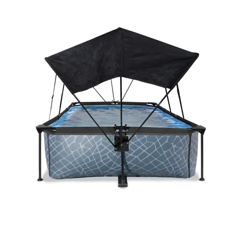 EXIT Stone pool 300x200x65cm with canopy and...
