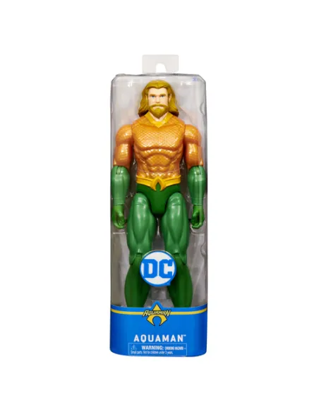 DC Comics | AQUAMAN | Personaggio AQUAMAN 30 cm | Personaggio in scala 30 cm con decorazioni originali, mantello e 11 punti di a