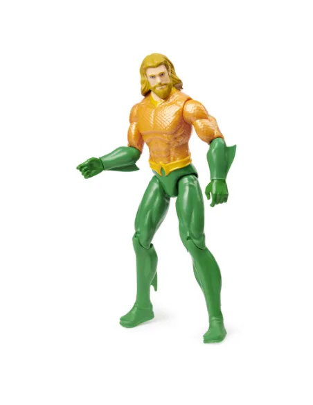 DC Comics | AQUAMAN | Personaggio AQUAMAN 30 cm | Personaggio in scala 30 cm con decorazioni originali, mantello e 11 punti di a