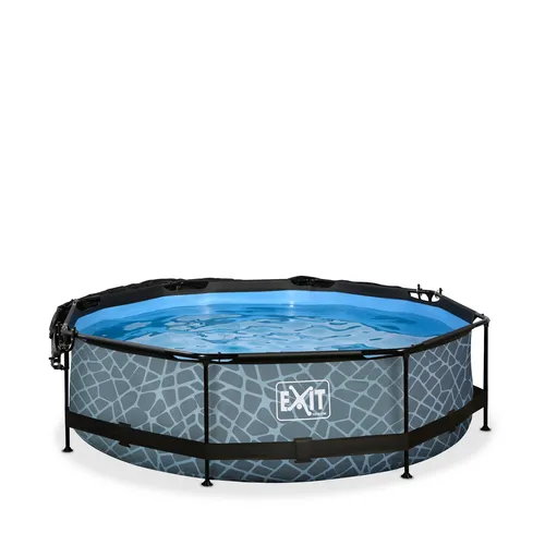 EXIT Stone pool ø300x76cm with canopy and...