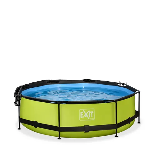 EXIT Lime pool ø300x76cm with canopy and filter...