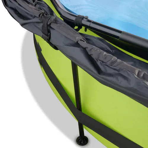 EXIT Lime pool ø300x76cm with canopy and filter...