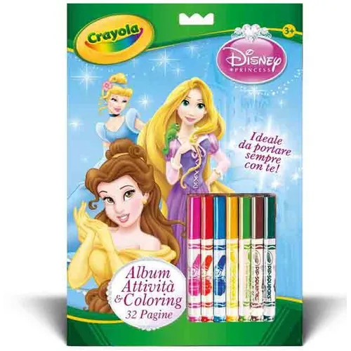 CRAYOLA ALBUM ATTIVITA' - COLORING PRINCESS...