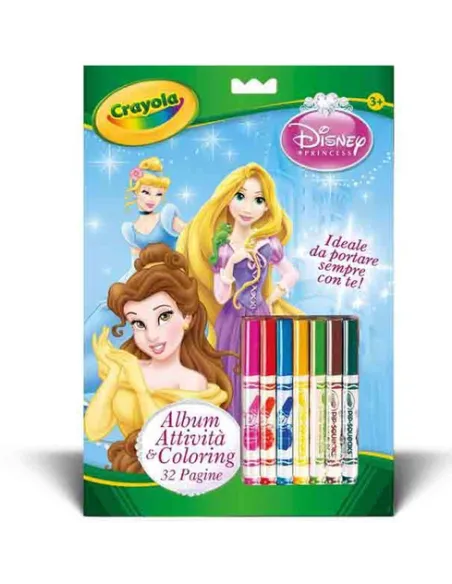 CRAYOLA ALBUM ATTIVITA' - COLORING PRINCESS  (5807)
