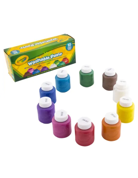 Crayola 54-1207G pittura ad acqua Multi 60 ml Vasetto 10 pz