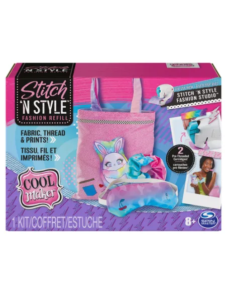 Cool Maker Stitch 'N Style Fashion Studio | Kit di ricarica per Macchina da Cucire per bambini e bambine | 2 cartucce con filo p