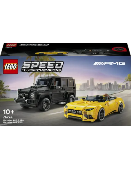 LEGO Speed Champions 76924 Mercedes-AMG G 63 e Mercedes-AMG SL 63, 2 Macchine Giocattolo da Costruire, Auto per Bambini 10+