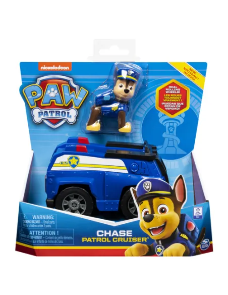 PAW Patrol | Veicolo della polizia di Chase | Veicolo e personaggio di Chase | Giochi per bambini dai 3 anni in su