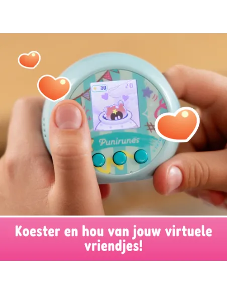 Punirunes , il tuo Cucciolo Digitale, Interattivo e Sensoriale, 55 Personaggi da Collezionare, Reagisce al tuo Tocco, Display LE