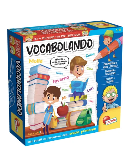 Lisciani 100484 gioco da tavolo I'm a genius ts vocabulando Educativo