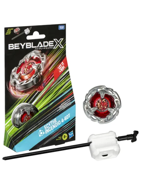 Beyblade X, Starter Pack Top, Assortimento di trottole con lanciatore X, 1 trottola e 1 lanciatore inclusi