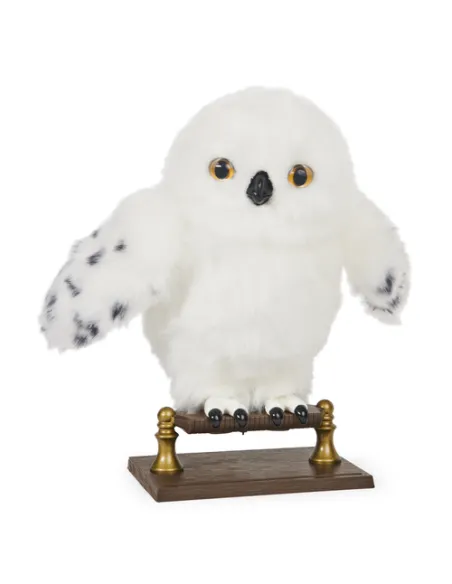 Wizarding World | Civetta Edvige interattiva di Harry Potter | 15 suoni e movimenti | Reagisce al tatto e alla voce | Peluche in