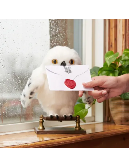 Wizarding World | Civetta Edvige interattiva di Harry Potter | 15 suoni e movimenti | Reagisce al tatto e alla voce | Peluche in