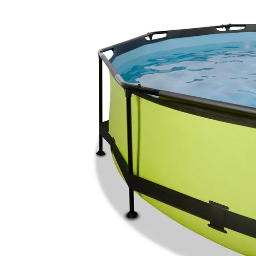 EXIT Lime pool ø360x76cm with dome and filter...