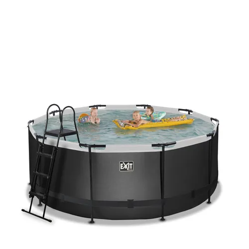 EXIT Piscina  "Black Leather"  ø360x122cm con...