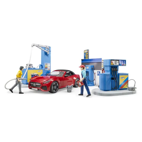 BRUDER bworld Tankstelle mit Waschplatz| 62111