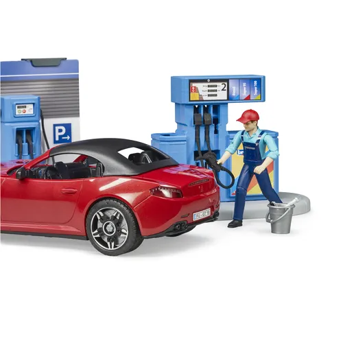 BRUDER bworld Tankstelle mit Waschplatz| 62111