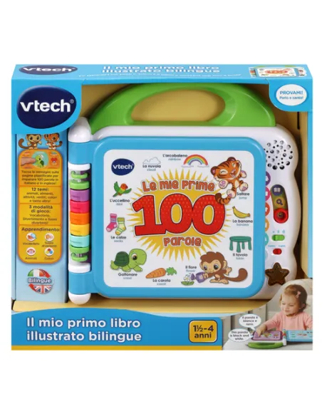 VTech Baby Il mio primo libro illustrato bilingue - Le mie prime 100 parole