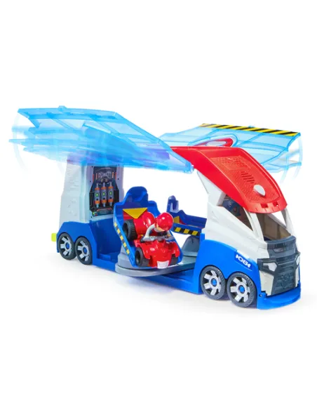 PAW Patrol , PAW Patroller trasformabile con lanciatore per veicoli, luci e suoni, personaggio di Ryder e quad giocattolo, Gioca
