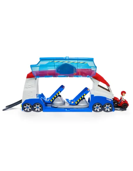 PAW Patrol , PAW Patroller trasformabile con lanciatore per veicoli, luci e suoni, personaggio di Ryder e quad giocattolo, Gioca