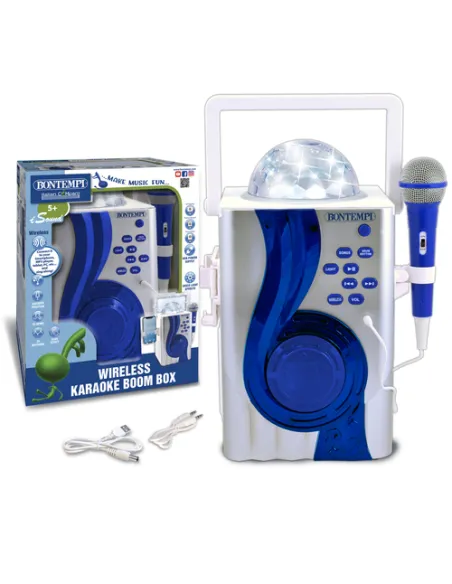 Bontempi Karaoke Wireless Boom Box with disco light effects