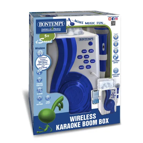 Bontempi Karaoke Wireless Boom Box with disco...