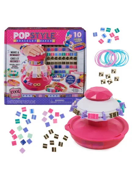 Cool Maker , Macchina Crea Braccialetti, con 170 Perline alla Moda e 20 Elastici, Crea fino a 10 Braccialetti. Giochi per Bambin