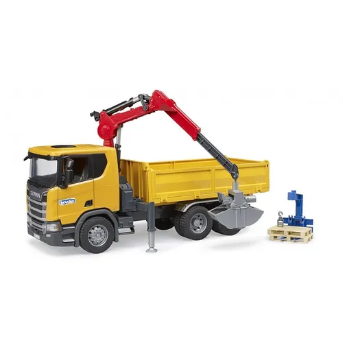 CAMION RIBALTABILE Con GRU+PALLET SCANIA SUPER...