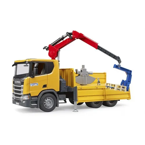 CAMION RIBALTABILE Con GRU+PALLET SCANIA SUPER...