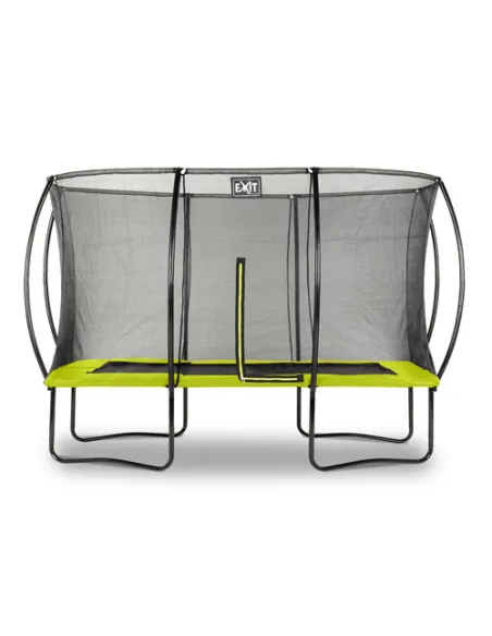 EXIT Silhouette trampoline 244x366cm - green Esterno Rettangolare Molla elicoidale Trampolino fuori terra