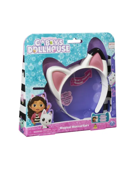 Gabby's Dollhouse , le Magiche Orecchiette di Gabby Interattive, Role Play di Gabby, con Suoni, Giocattoli per Bambini e Bambine
