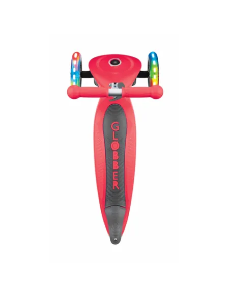 Globber Primo Foldable Lights Bambini Monopattino a tre ruote Rosso