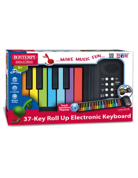 PIANO ROLL UP 37 TASTI NOTE COLORATE (54 3720)