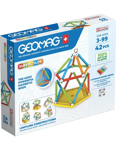 Geomag Super Color Recycled Giocattolo con magnete al neodimio