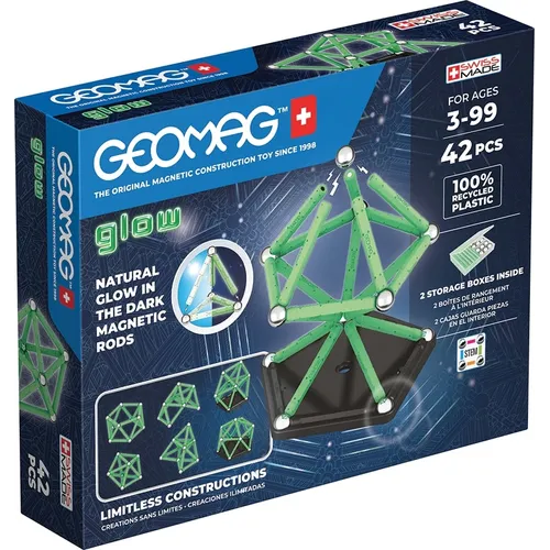 Geomag Glow Recycled Giocattolo con magnete al...