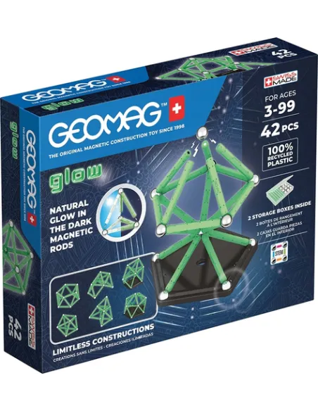 Geomag Glow Recycled Giocattolo con magnete al neodimio