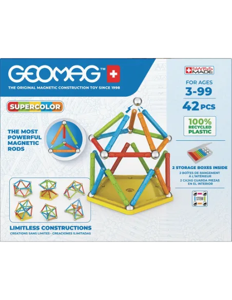 Geomag Super Color Recycled Giocattolo con magnete al neodimio