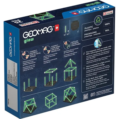 Geomag Glow Recycled Giocattolo con magnete al...