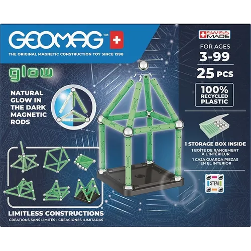 Geomag Glow Recycled Giocattolo con magnete al...