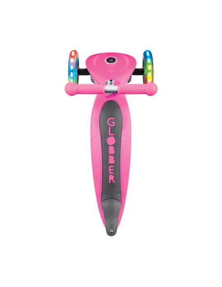 Globber Primo Foldable Lights Bambini Monopattino classico Rosa