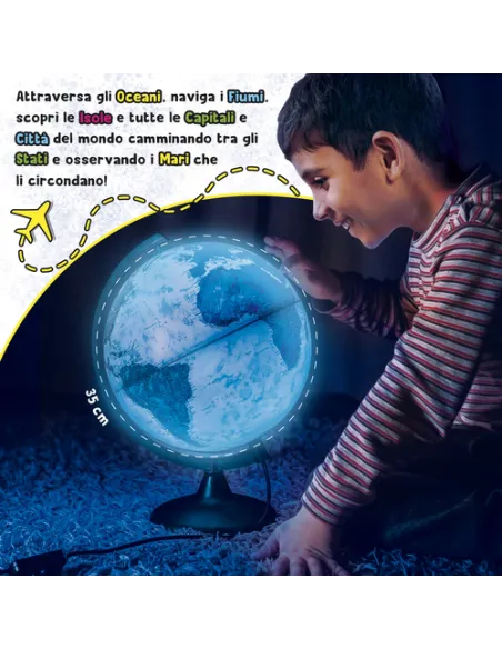 Lisciani I’m A Genius Mappamondo Super Luminoso Mappamondo politico