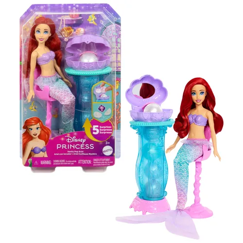 DISNEY PRINCESS ARIEL CON SPECCHIERA MAGICA...