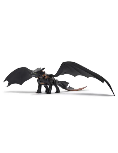 DreamWorks Dragons , How to Train Your Dragon, Sdentato Sputafuoco, Action Figure con Luci, Suoni e Ali da oltre 60 cm, Giocatto
