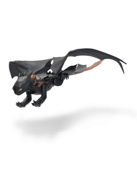DreamWorks Dragons , How to Train Your Dragon, Sdentato Sputafuoco, Action Figure con Luci, Suoni e Ali da oltre 60 cm, Giocatto